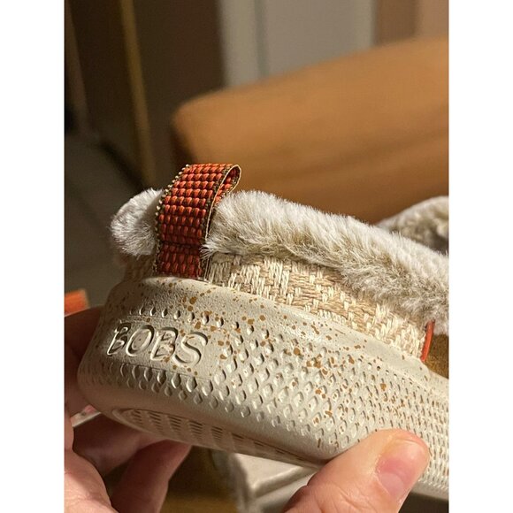 Skechers Bob Womens Faux Fur Memory Foam Slippers Tan Casual Indoor Outdoor 9.5 - Picture 7 of 8